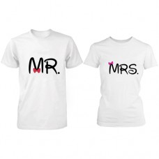 Mr White Mrs White Couple Tshirt
